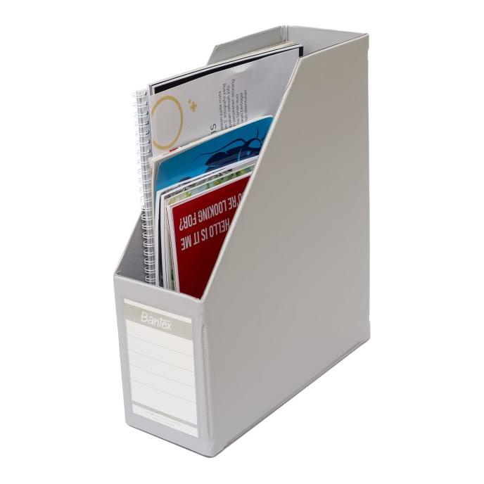 

COD Bantex Magazine File (Box File) A4 10cm Grey #4012 05 PROMOKode 4597