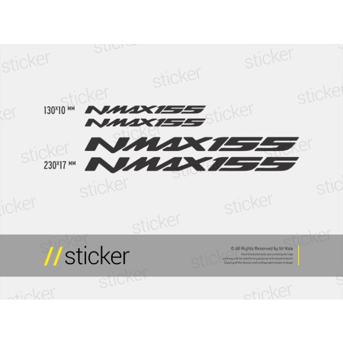 Yamaha Nmax155 - Sticker Motor TERMURAH