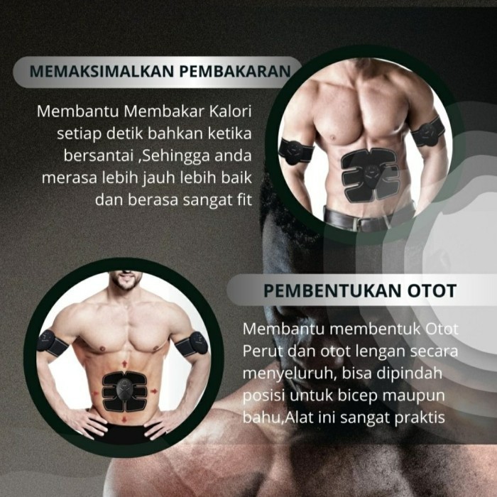 SET 3 PCS Ranger Muscle Membentuk perut Otot &amp; lengan