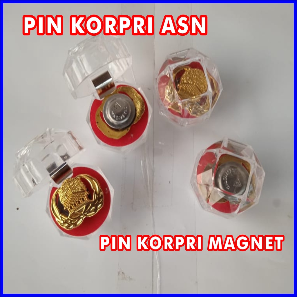 Jual Pin Korpri Magnet Pin Korpri Asn Plus Box Shopee Indonesia