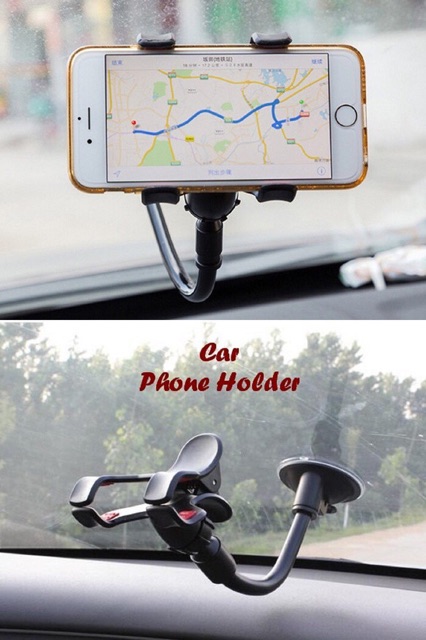 Car phone holder ( model jepit muat hp uk kecil hingga hp max 6 INCH)