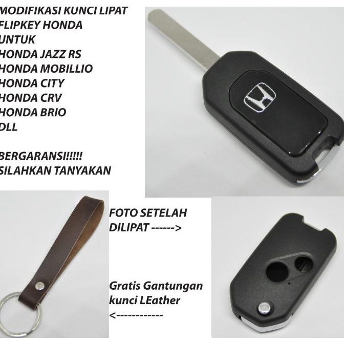 JUAL Casing Kunci Lipat Flip Key Mobil Honda Jazz mobilio brio CRV freed