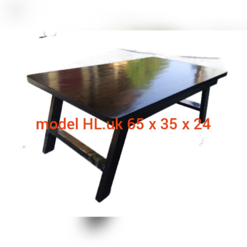 Meja Belajar Lipat Ukuran L Jumbo / Meja Lipat Kayu / Rekal