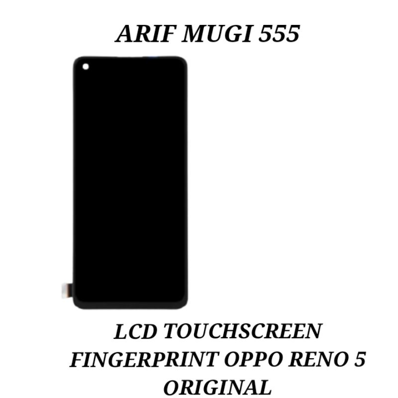 Lcd Touchscreen Fingerprint Sidik Jari Oppo Reno 5 Fullset Original