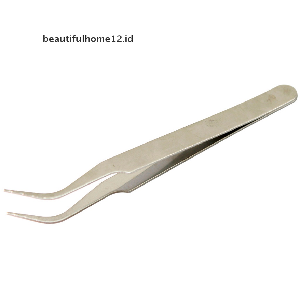 (Beautifulhome12.Id) 3pcs / Set Pinset Presisi Bahan Stainless Steel Untuk Reparasi Elektronik