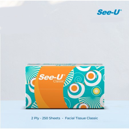 ★ BB ★ See-u Facial Tissue Classic 250 Sheets - Tisu Wajah Serbaguna See U