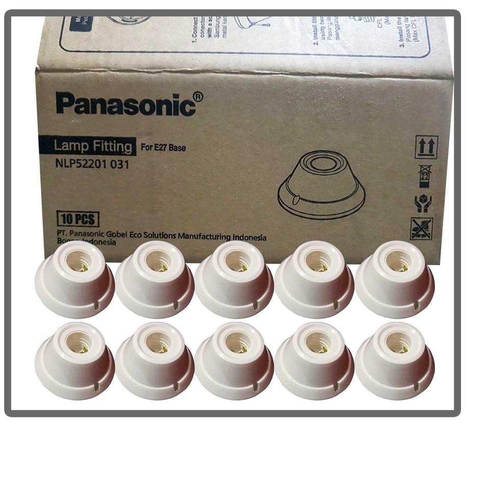 FITTING LAMPU PLAFON PANASONIC E27 BULAT FLP0300210AA PUTIH