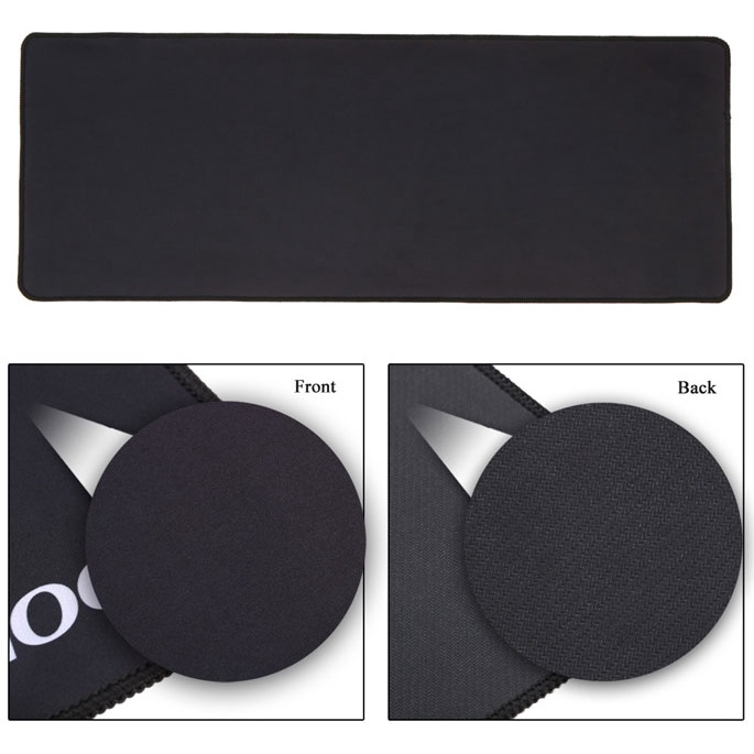 Taffware Mouse Pad XL Lebar Besar Gaming pad Desk Mat Gaming Mouse Pad Large Size Plain Extended Anti-slip Game Mice Pad Desk Mat for lol surprise Computer KKmoon Large Size Plain Black Extended Water-resistant Anti-slip Rubber Speed Gaming Ga