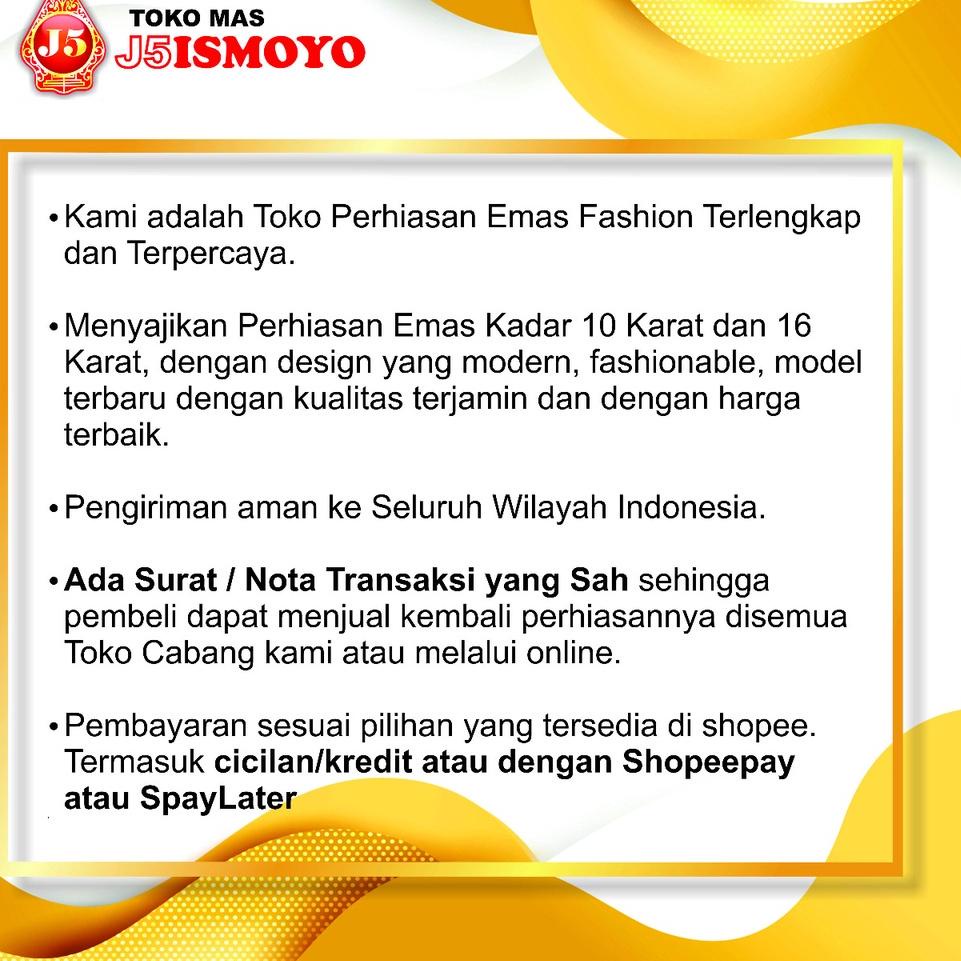 Terbaik.. Cincin Emas Lovely Rainbow J5 Ismoyo