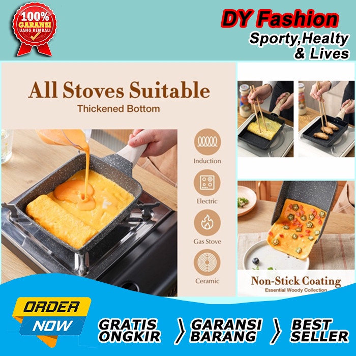 pan wajan omelet anti lengket Tamagoyaki SP474 Omelette Pan penggorengan kotak fry pan square kotak 