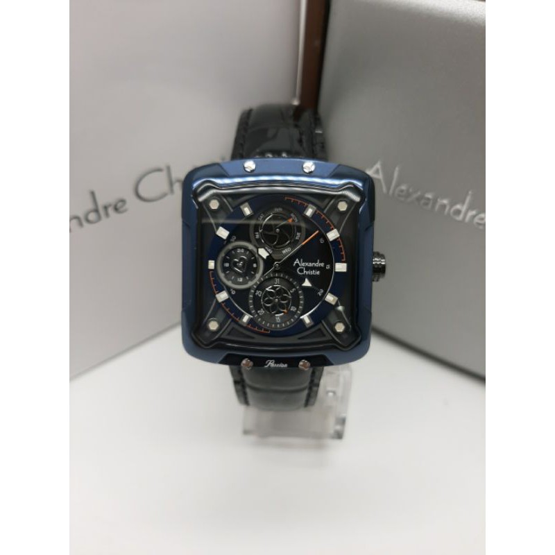 Jam Alexandre christie wanita ac 3030 original Black blue