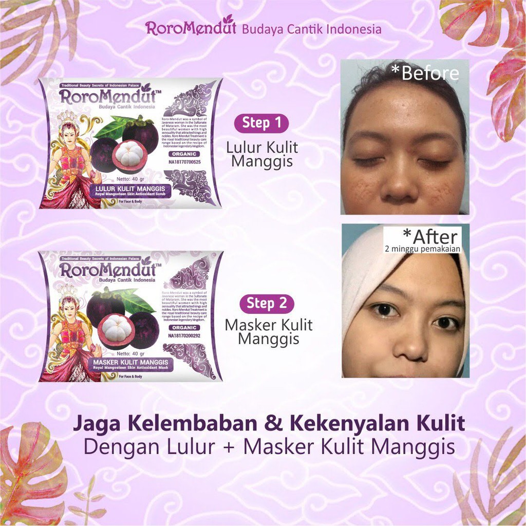 Lulur Rempah dan Masker Organic Perawatan Pemutih Wajah dan Tubuh Badan Skincare Murah Roro Mendut