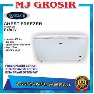 FRIGIGATE F 450 LV CHEST FREEZER BOX 450 L LEMARI PEMBEKU 450 LITER