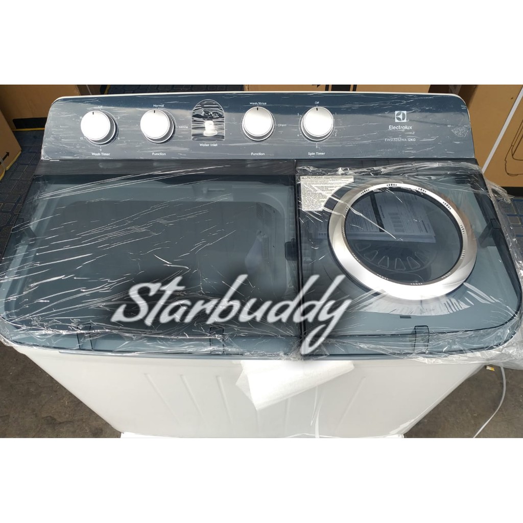 MESIN CUCI ELECTROLUX 2 TABUNG EWS13262WA Kaps. 12Kg