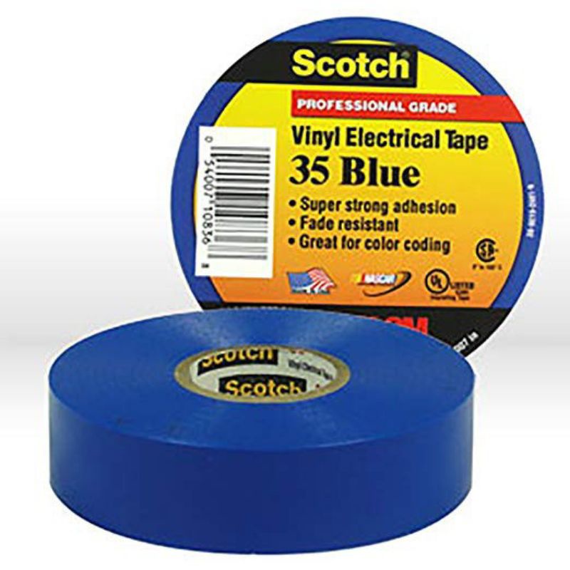 

3M Isolasi Scotch 35 Blue Vinyl Electrical Tape
