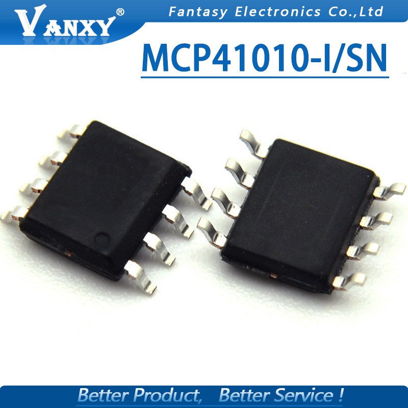 (Ready Stok) 5pcs MCP41010-I/SN SOP8 Mcp4101010 Ic Potensiometer Digital SOP 41010I SOP-8 Mcp410I