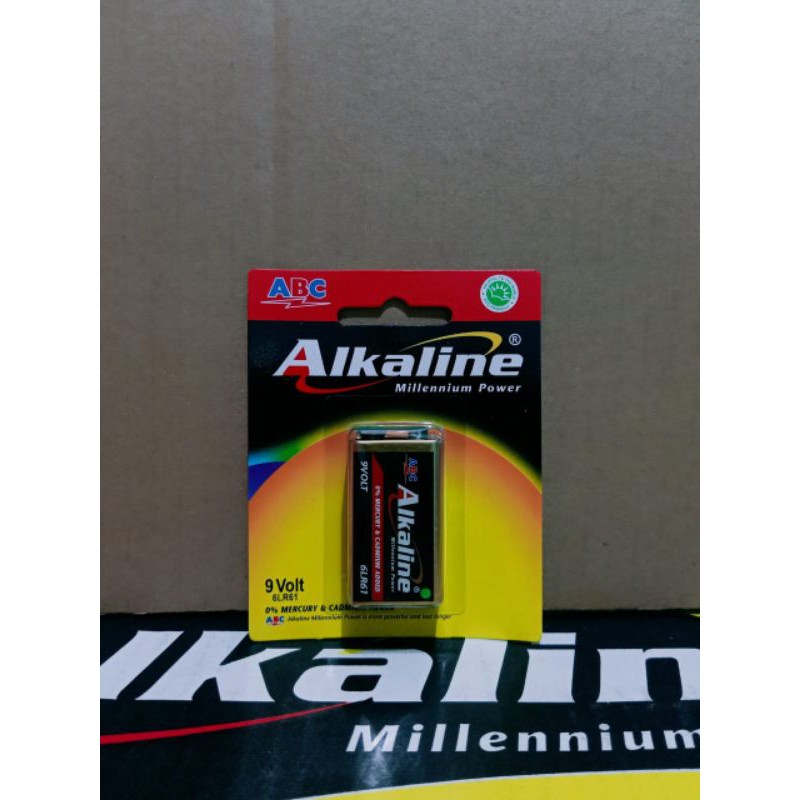 Batu batere ABC Alkaline 9 volt / baterai / battery / batre / 9v