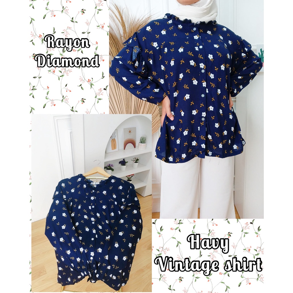 GFS HAVY VINTAGE RUFFLE SHIRT