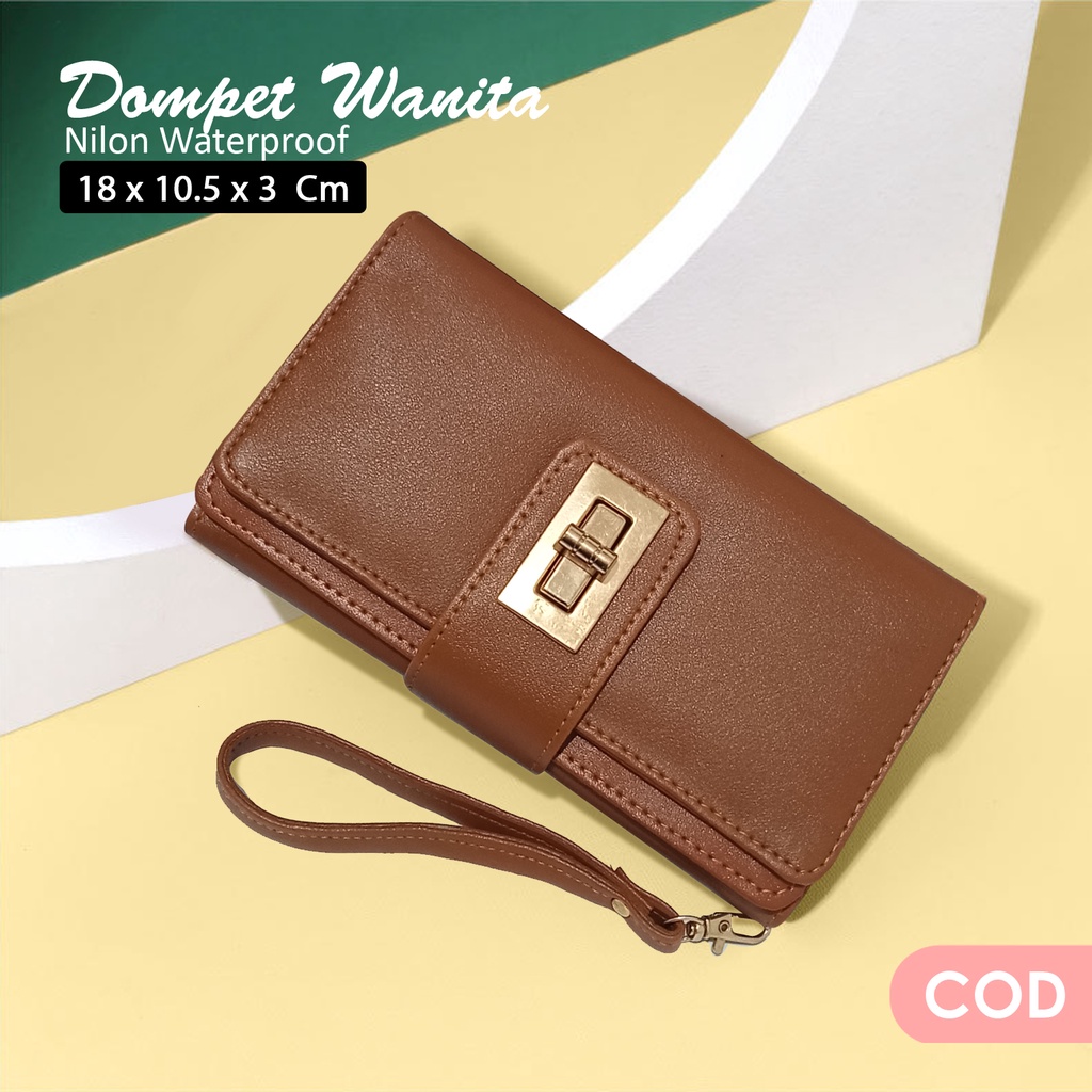 Dompet panjang wanita kulit sintetis Dompet hp uang kartu dompet wanita remaja dewasa terbaru