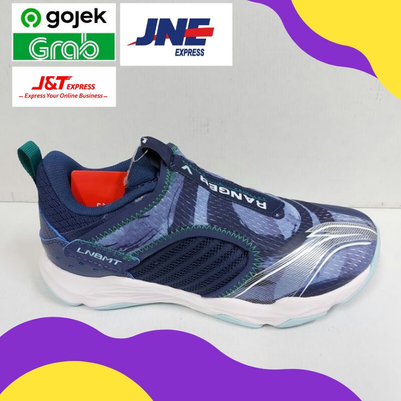 SEPATU BADMINTON LINING RANGER LITE 5 AYTR 0033 NAVY BLUE ORIGINAL