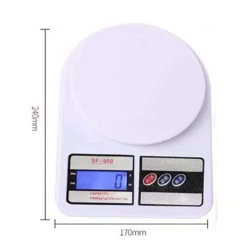 TIMBANGAN DIGITAL SF 400 10 KG TIMBANGAN DAPUR DIGITAL 10KG TIMBANGAN KUE BUAH TERMURAH FREE BATERAI