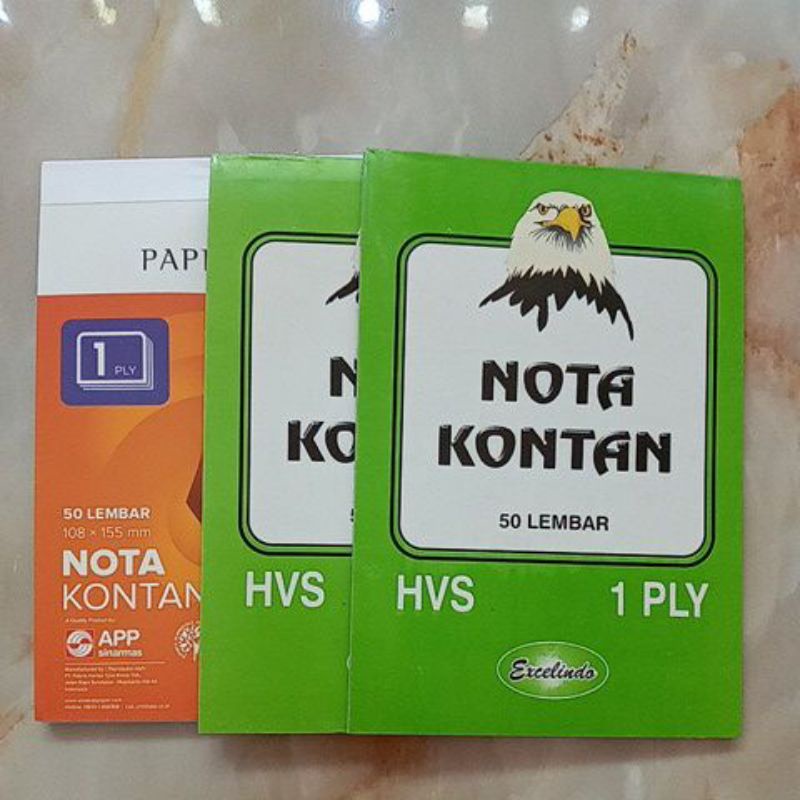 

Nota Kecil 1 PLY All Merk