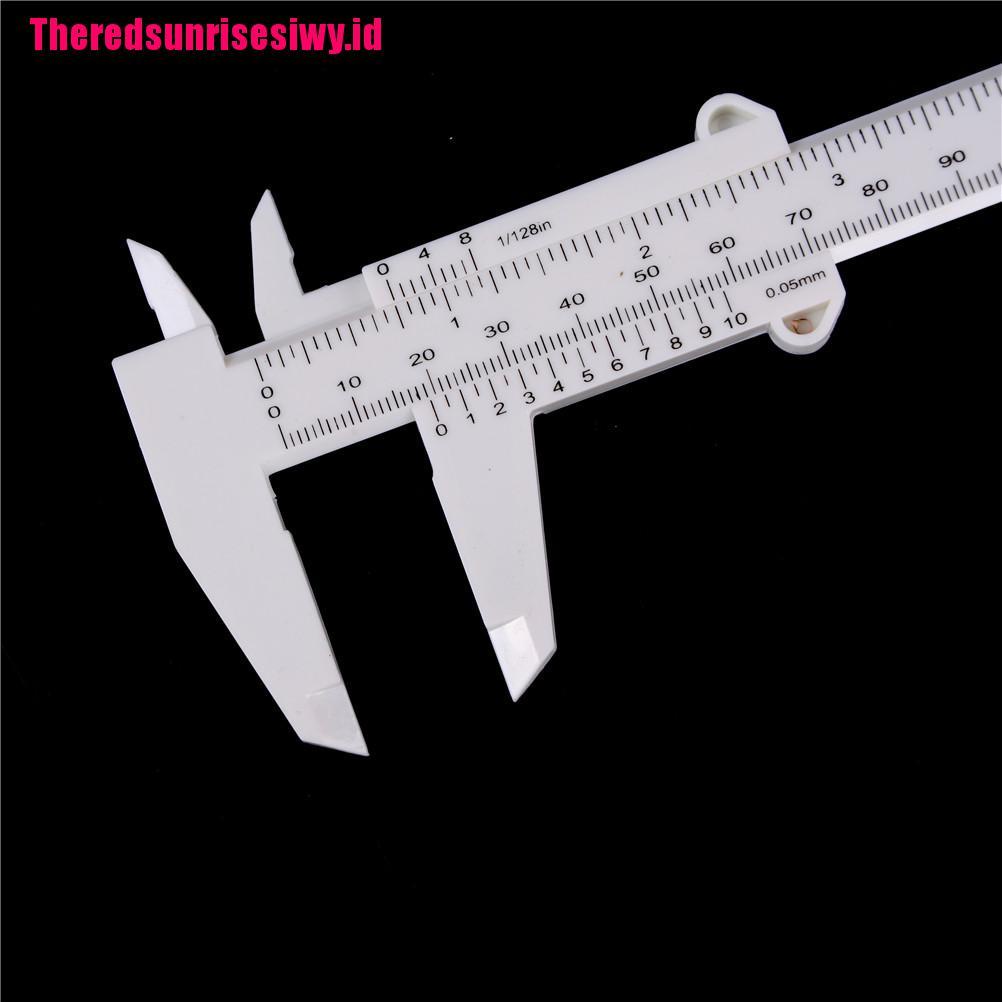 【Theredsunrisesiwy.id】6 Inch 150mm Plastic Ruler Sliding Gauge Vernier Caliper Jewelry Measuring tool