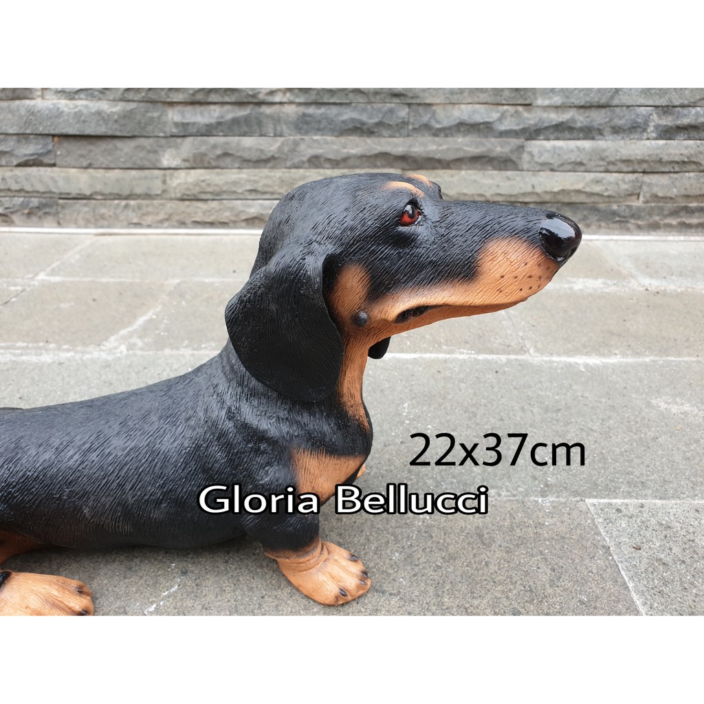 Patung Pajangan Anjing Tekel Sosis Dachshund Dachound Dog Petshop Shopee Indonesia