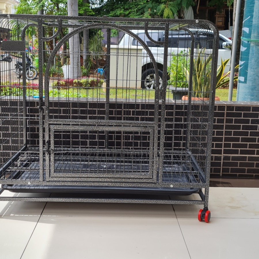 kandang anjing besi kandang knockdown kandang besi