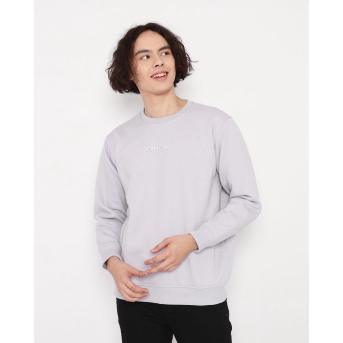 [Best] Outerwear Unisex Erigo Sweatshirt Doyle Fleece Lilac Dede5011