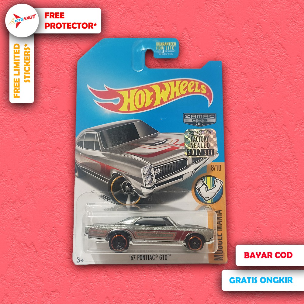 HW Hotwheels 67 Pontiac GTO Zamac Factory Sealed FS 2017 Muscle Cars