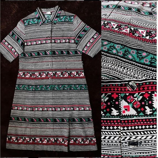 MIDI DRESS ETNIK TRIBAL IMPORT