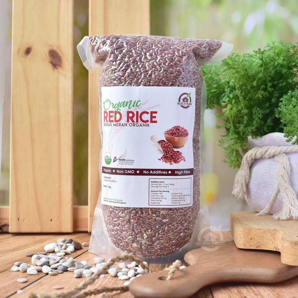 House Of Organix - Organic Red Rice ( Beras Merah Organik ) 1Kg