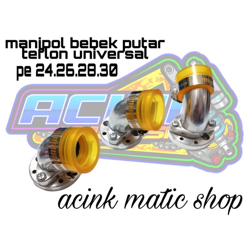 Manipol manifol teflon intake putak bebek matic teflon pe 24.26.28.30