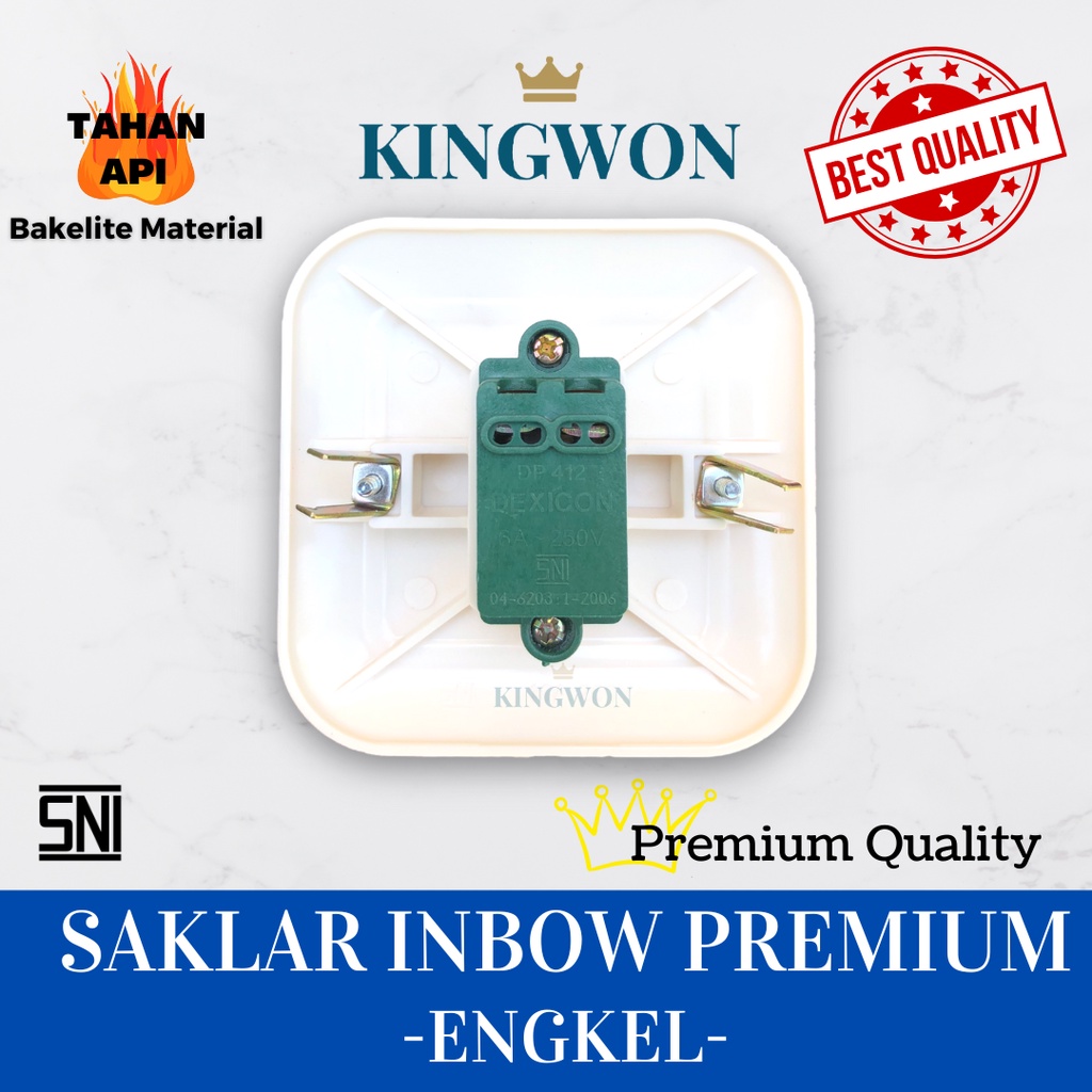 SAKLAR STOP KONTAK IB ENGKEL INBOW TYPE PREMIUM SNI BERKUALITAS MURAH SAKLAR LAMPU SWITCH ON