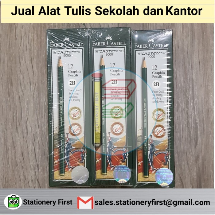 

TULIS-ALAT- PENSIL 2B/ HB FABER CASTELL - 2B FABER -ALAT-TULIS.