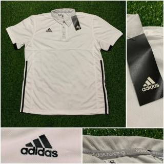  KAOS  BAJU POLO ADIDAS  CASUAL PUTIH GRADE ORIGINAL IMPORT  