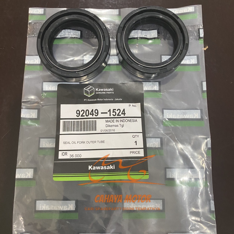 ORI: SEAL SHOCK DEPAN KLX 150 NINJA R 1SET 2 BUAH ( SEAL SHOCK 1524 )