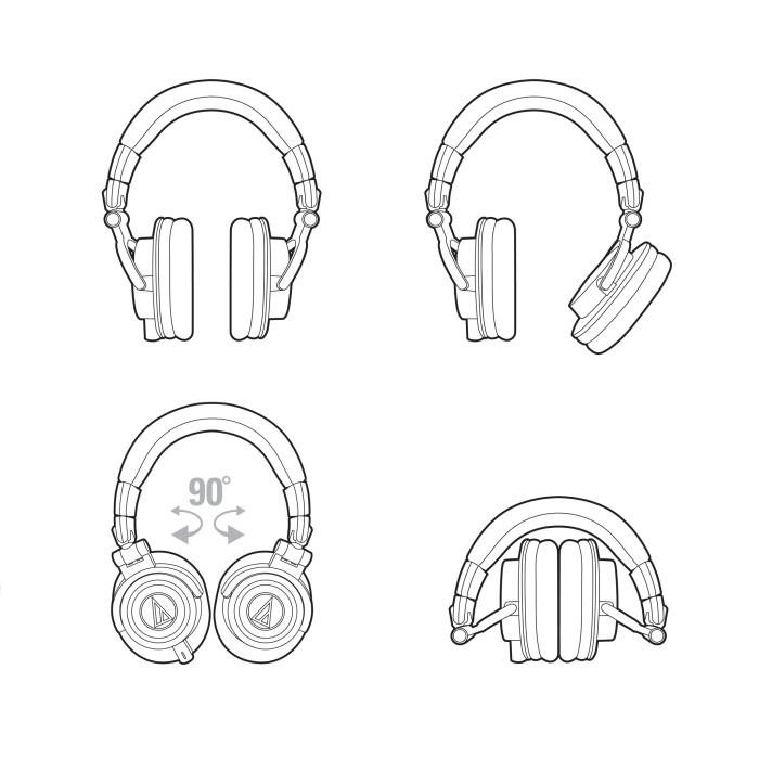 Audio Technica ATH-M50X Professional Monitoring Headphone