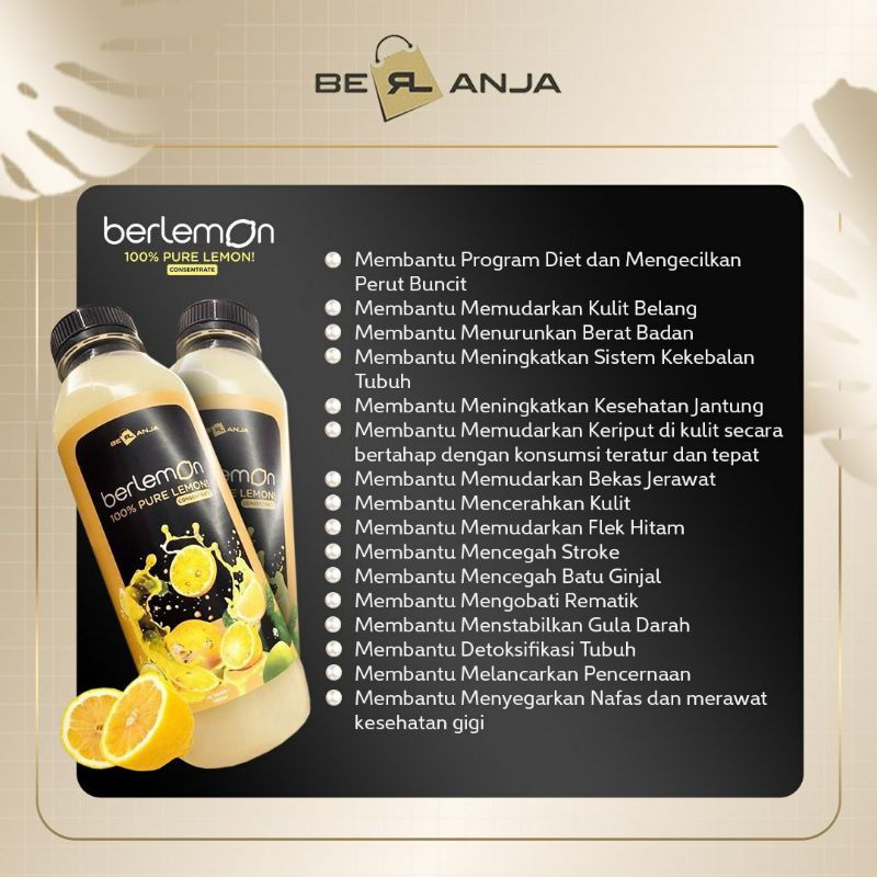

Lemon Berlemon 100% Pure Lemon Lemon Menurunkan Berat Badan