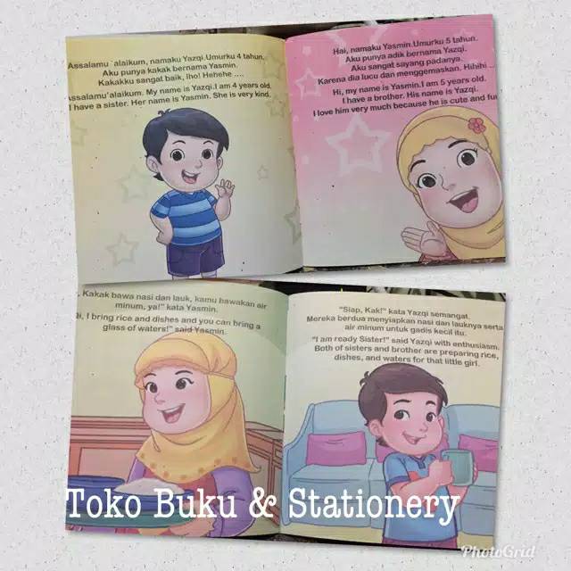 Buku Cerita Seri Anak Muslim Paud Seri Keajaiban - Billingual Full Colour-1