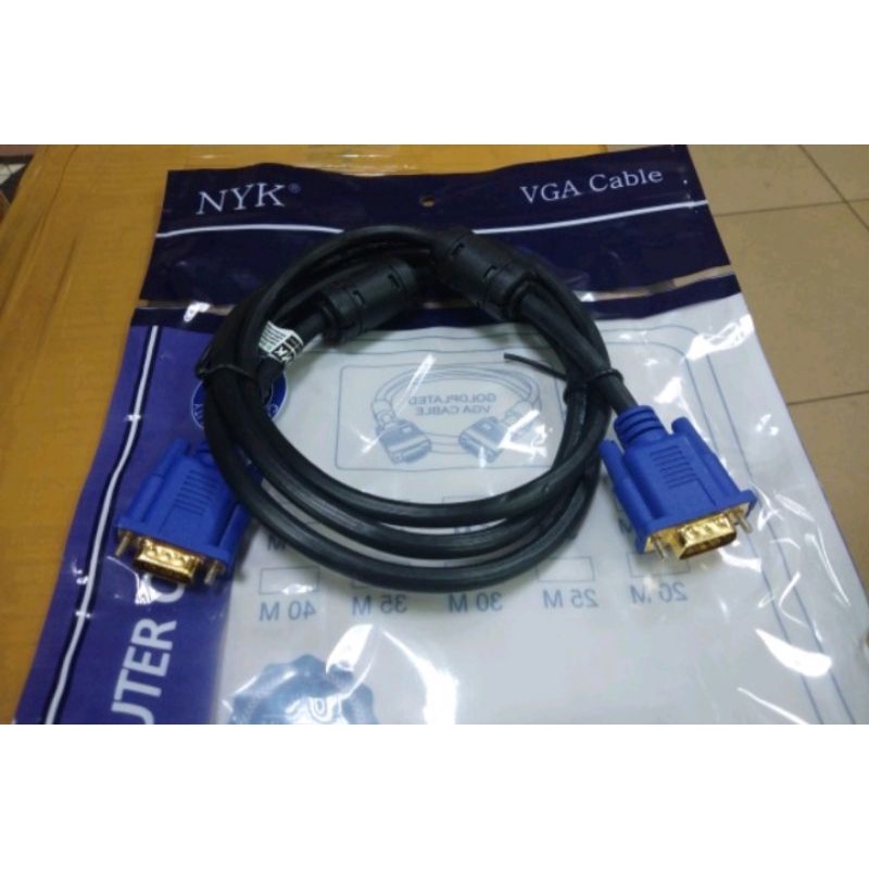 kabel vga 1,5m nyk gol plat kabel vga pc