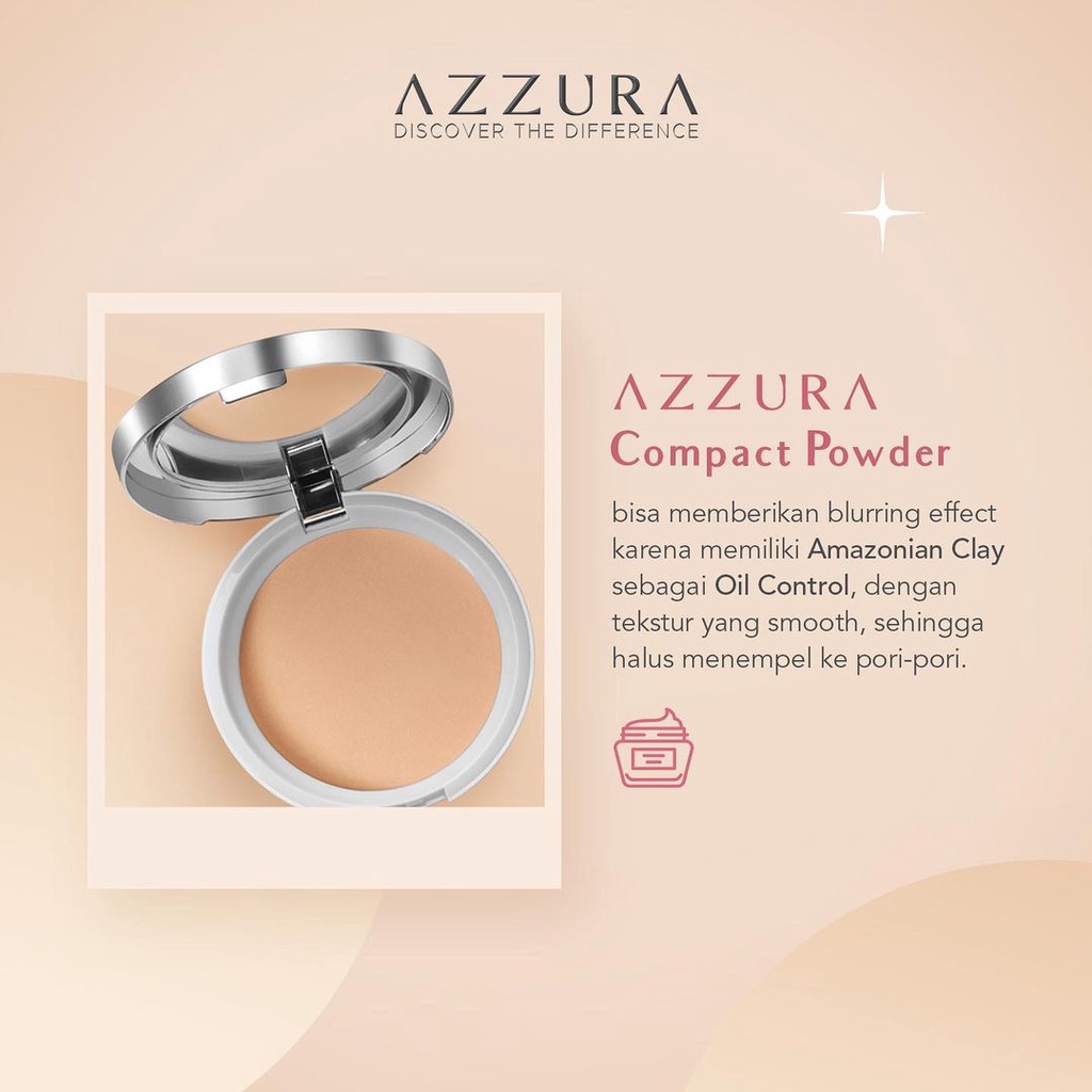 AZZURA COMPACT POWDER BEDAK PADAT I BEDAK PADAT AZZURA FRESH LOOK