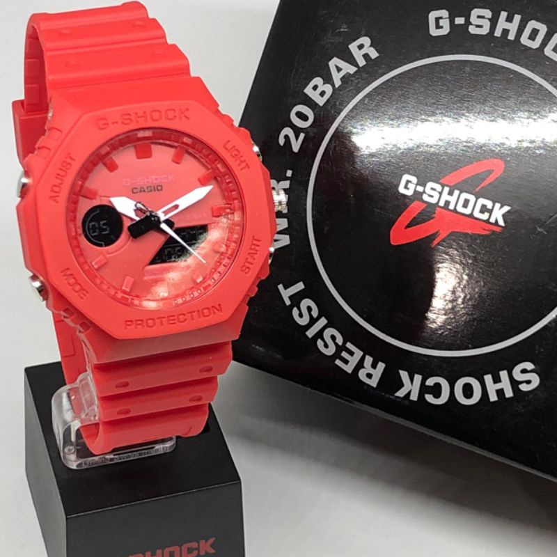 JAM TANGAN PRIA G SHOCK GA 2100 SPORT RUBBER FREE BATREI