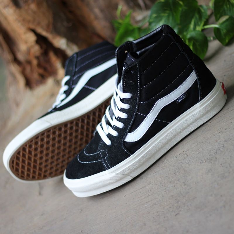 Sepatu Vans SK8 High Black White Premium BNIB Import, Harga Termurah, Kualitas Terbaik di Kelas nya