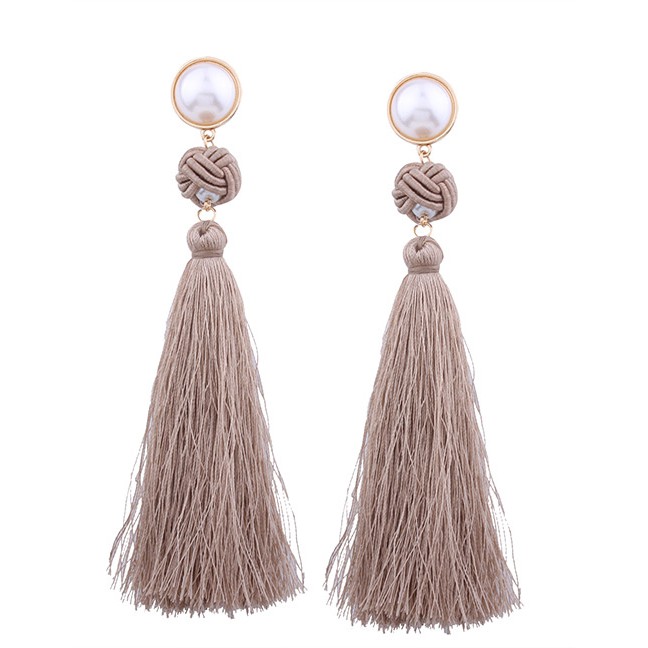 LRC Anting Tusuk Fashion Pearl Decorated E23583