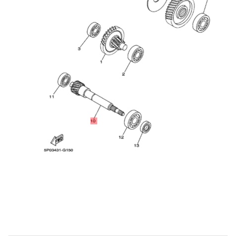 AS PULLY PULY PULI RASIO 16T CVT XEON KARBU RC GT 125 AEROX 125 ORIGINAL YGP 44D-E6111-00