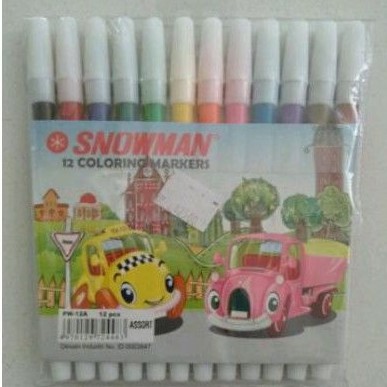 

SPIDOL SNOWMAN 12 WARNA