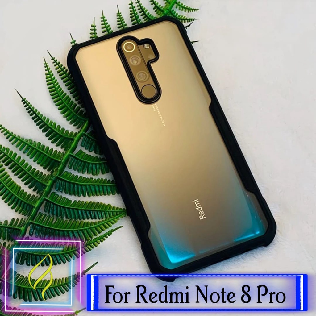 PROMO Case XIAOMI Redmi Note 8 Pro / Note 8 / Note 7 / Note 7 Pro / Redmi 10C / Redmi 9 Prime / Redmi 9A Hardcase Armor Shockproof Fusion Bumper Transparan For Redmi Note 8 Pro