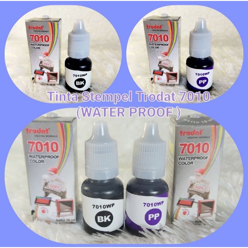 

Tinta Stempel Trodat 7010 Waterproof 10ml Htm/Ungu/Tinta Waterproof